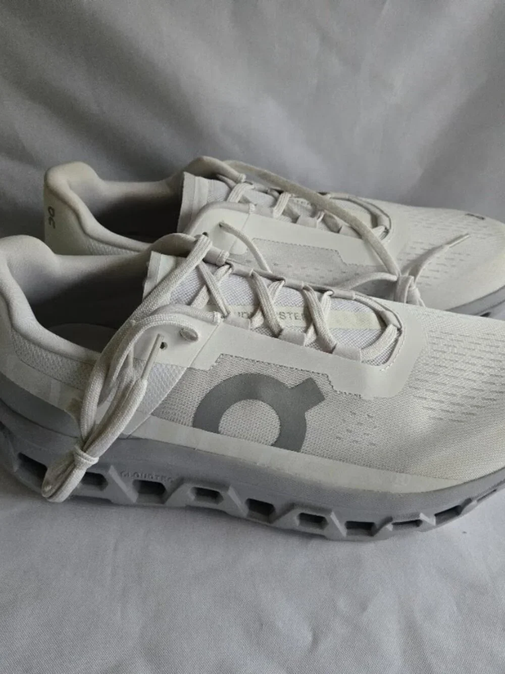 On Cloudmonster Mens Running Shoe Sneakers - White Glacier - Mens  11.5 M NEW